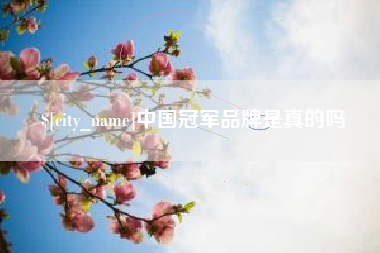 阿里中国冠军品牌是真的吗