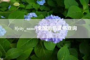 阿里全国消防证书查询