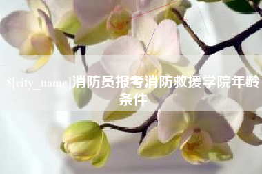 阿里消防员报考消防救援学院年龄条件