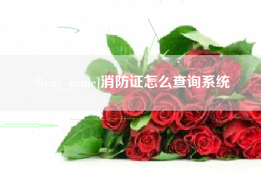 阿里消防证怎么查询系统