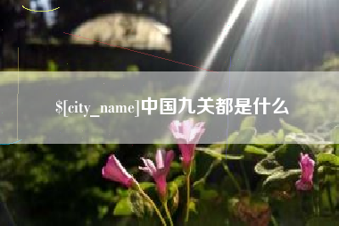 阿里中国九关都是什么