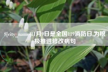 阿里11月9日是全国119消防日,为积极推进修改病句