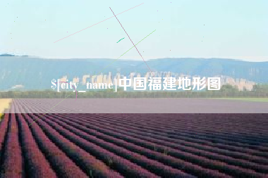 阿里中国福建地形图