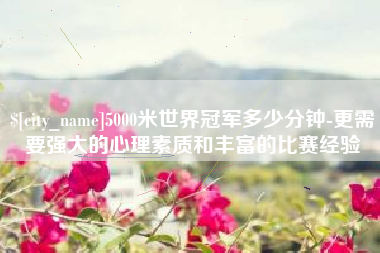 阿里5000米世界冠军多少分钟-更需要强大的心理素质和丰富的比赛经验