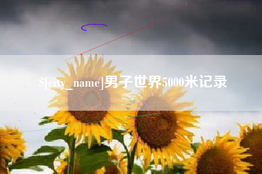 阿里男子世界5000米记录