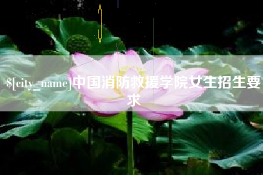 阿里中国消防救援学院女生招生要求