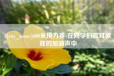 阿里600米接力赛-在同学们震耳欲聋的加油声中