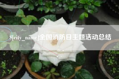 阿里全国消防日主题活动总结