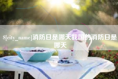 阿里消防日是哪天我国的消防日是哪天