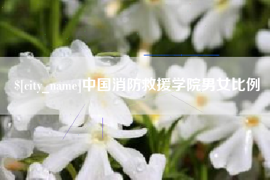 阿里中国消防救援学院男女比例