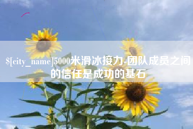 阿里5000米滑冰接力-团队成员之间的信任是成功的基石