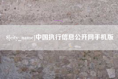 阿里中国执行信息公开网手机版