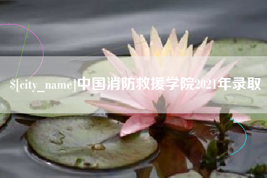 阿里中国消防救援学院2021年录取