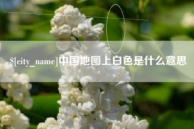 阿里中国地图上白色是什么意思
