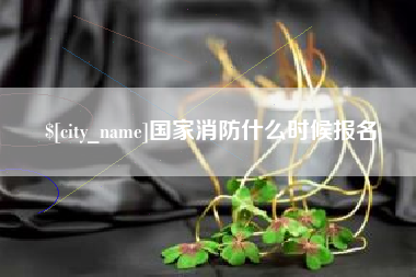 阿里国家消防什么时候报名