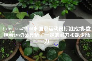阿里5000米国家运动员标准成绩-意味着运动员具备了一定的耐力和跑步能力