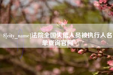 阿里法院全国失信人员被执行人名单查询官网