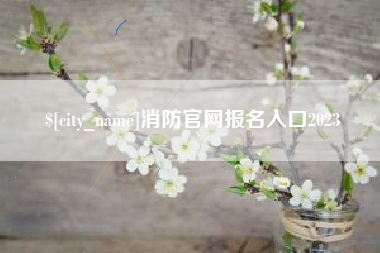 阿里消防官网报名入口2023