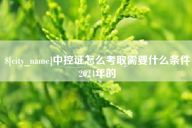 阿里中控证怎么考取需要什么条件2024年的