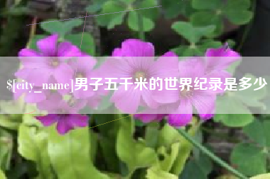 阿里男子五千米的世界纪录是多少