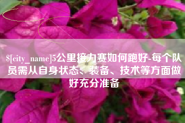 阿里5公里接力赛如何跑好-每个队员需从自身状态、装备、技术等方面做好充分准备