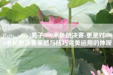 阿里男子5000米长跑决赛-更是对5000米长跑决赛策略与技巧完美运用的体现