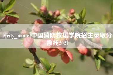 阿里中国消防救援学院招生录取分数线2021
