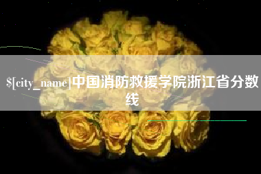 阿里中国消防救援学院浙江省分数线