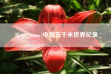 阿里中国五千米世界纪录