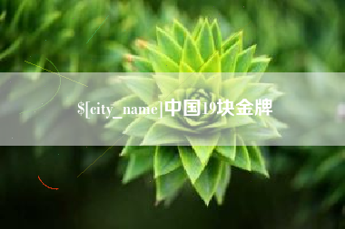 阿里中国19块金牌