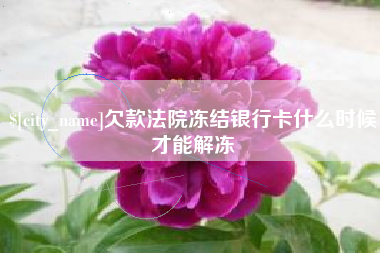 阿里欠款法院冻结银行卡什么时候才能解冻