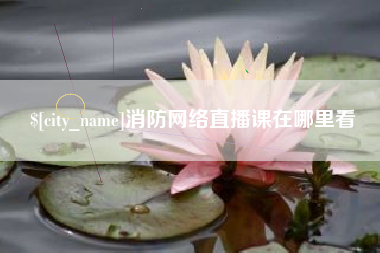 阿里消防网络直播课在哪里看