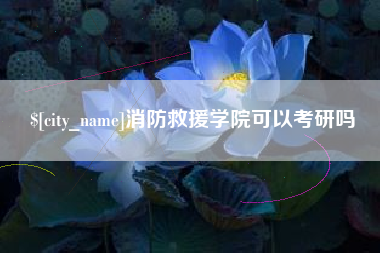 阿里消防救援学院可以考研吗