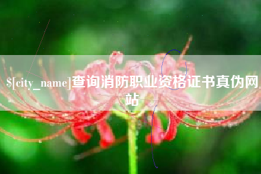 阿里查询消防职业资格证书真伪网站