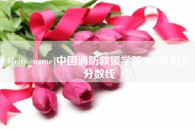 阿里中国消防救援学院2021年招生分数线
