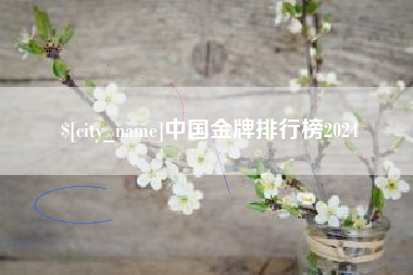 阿里中国金牌排行榜2024