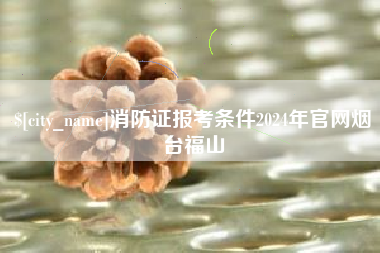 阿里消防证报考条件2024年官网烟台福山